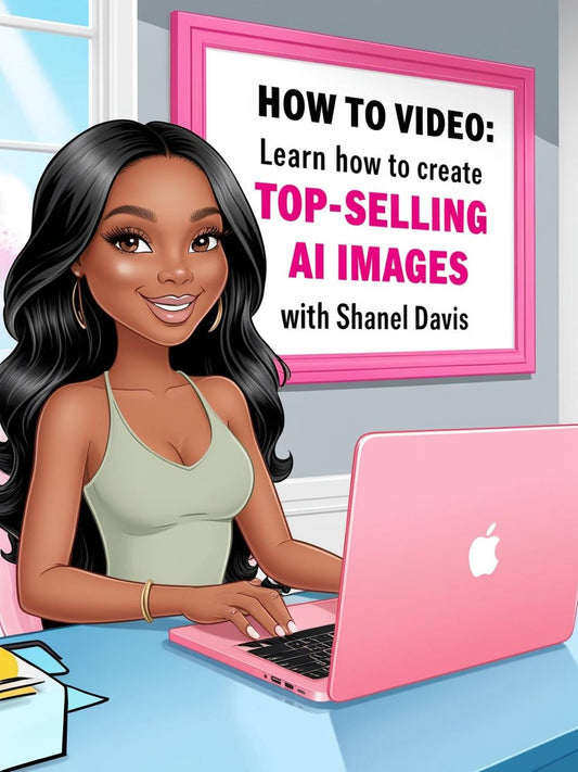 Video Tutorials: How to Create Too-Selling AI Images with Shanel Davis.