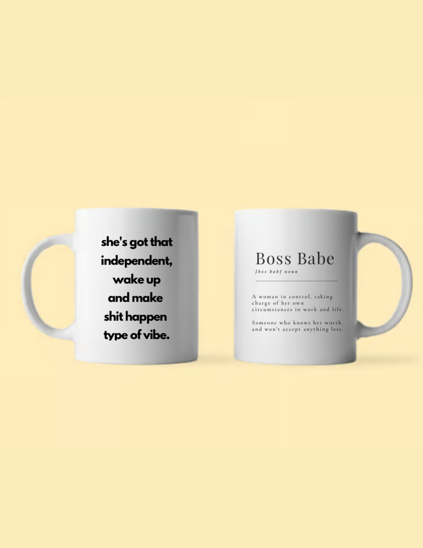 Boss Babe Motivational Mug