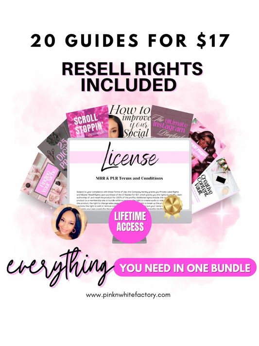 20 Digital Boss Babe Master Marketing Guides: Resell Rights Included