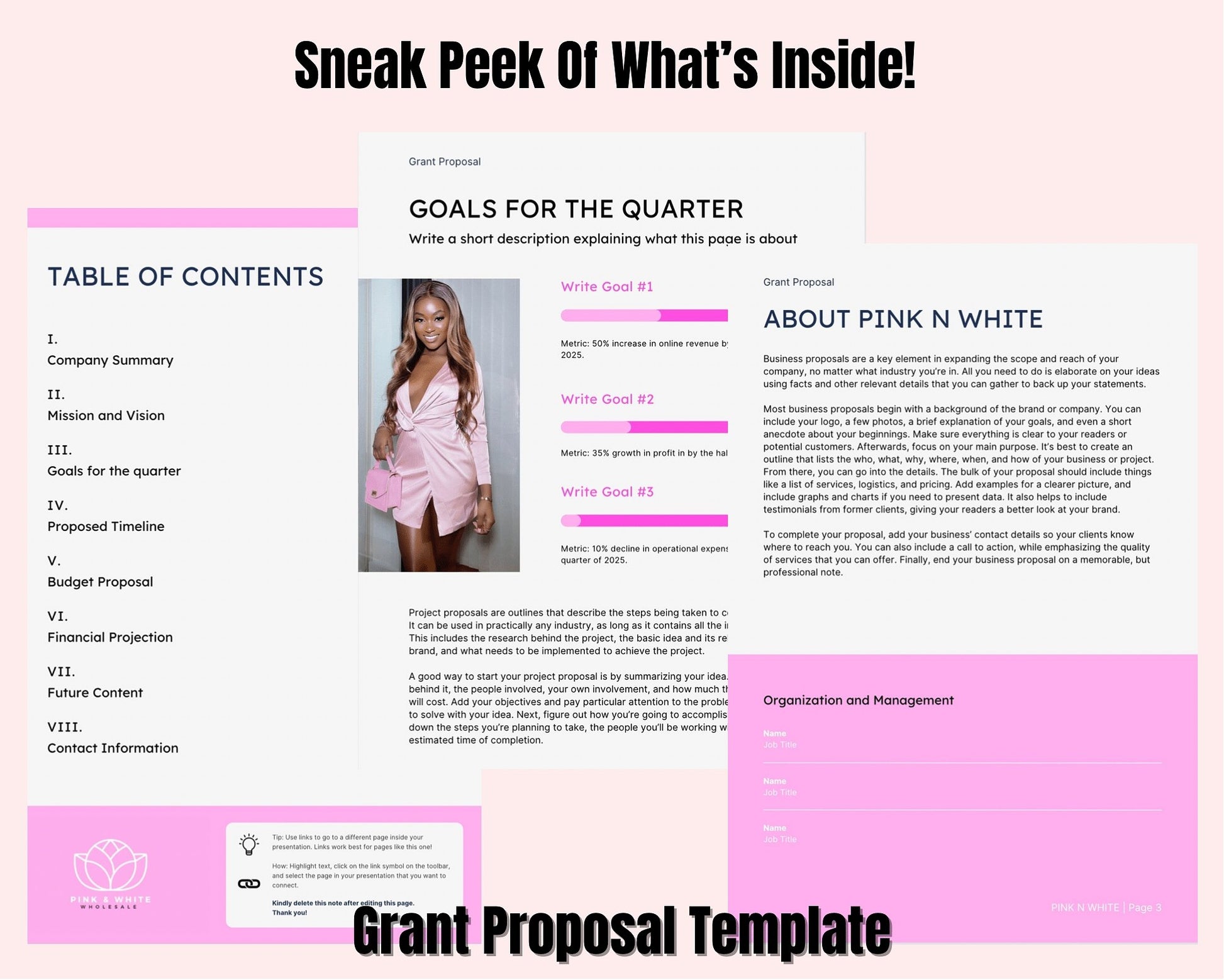 50 Business Grants + Grant Proposal Template - Pink N White Factory