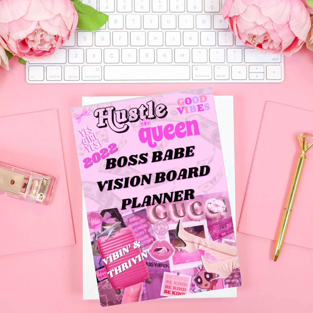 20 Printable Pages - Boss Babe Vision Board Planner